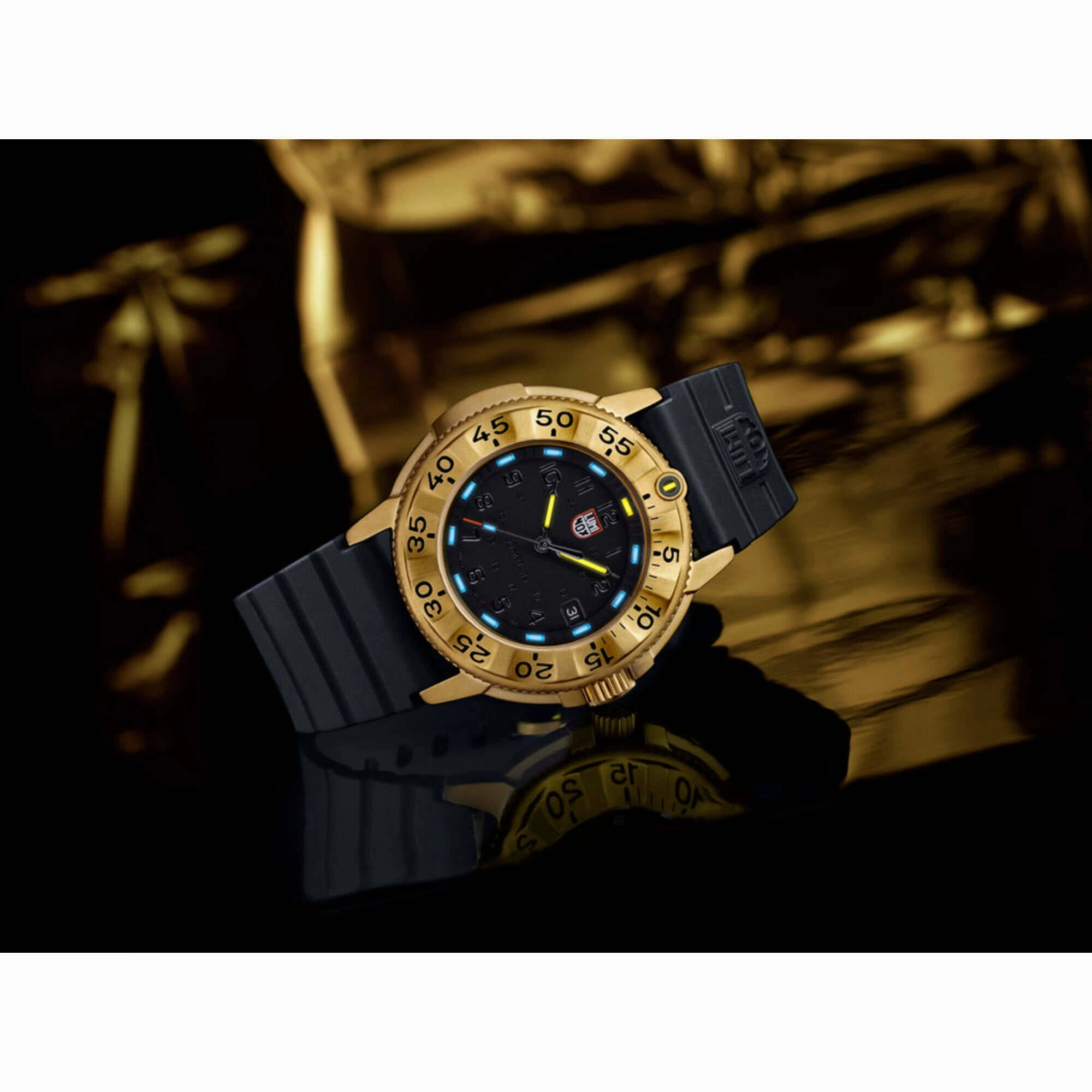 Luminox Men's Watch - Navy Seal Foundation Black Dial Rubber Strap Dive | XS.3221.NSF