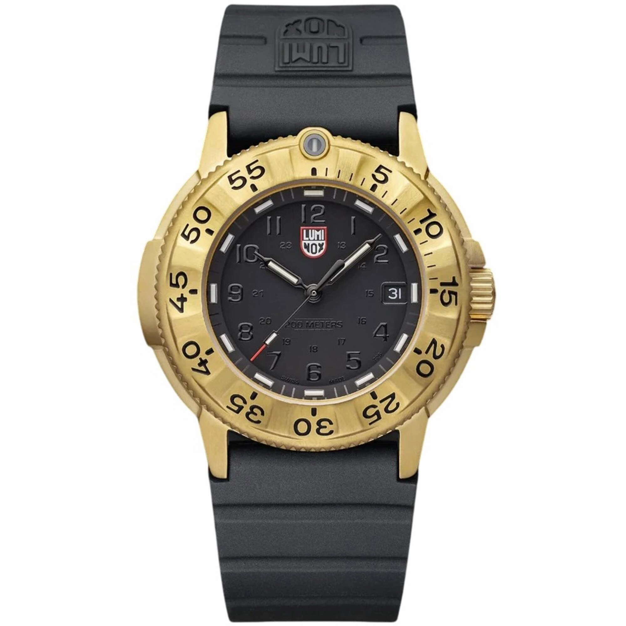 Luminox Men's Watch - Navy Seal Foundation Black Dial Rubber Strap Dive | XS.3221.NSF