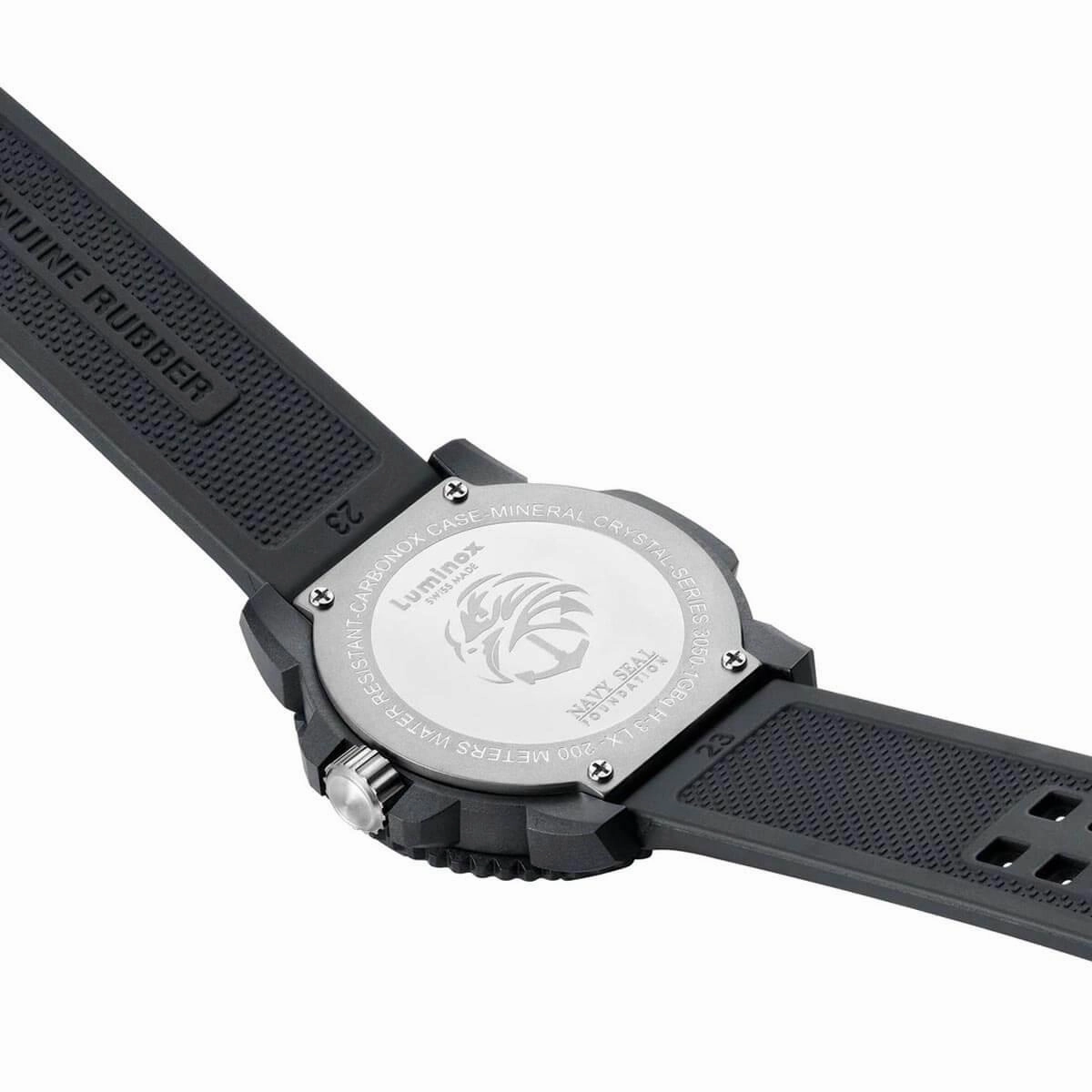 Luminox Men's Watch - Navy Seal Foundation Colormark Black Dial Rubber Strap | 3051.GO.NSF
