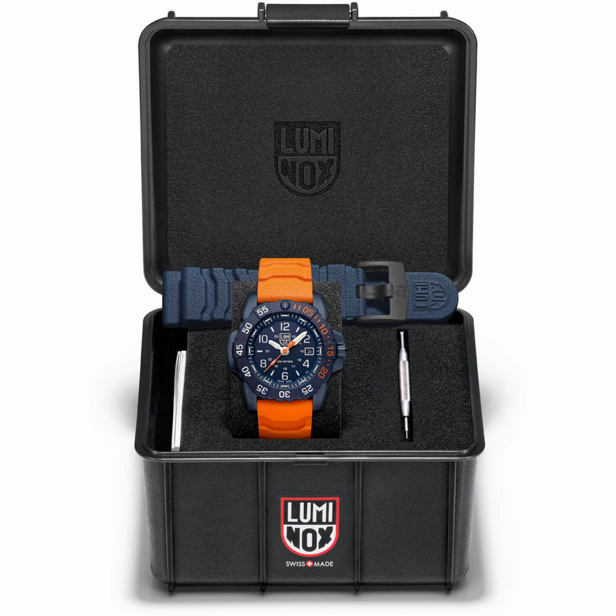 Luminox Men's Watch - Navy Seal Foundation Orange Rubber Strap | XS.3253.CBNSF.SET