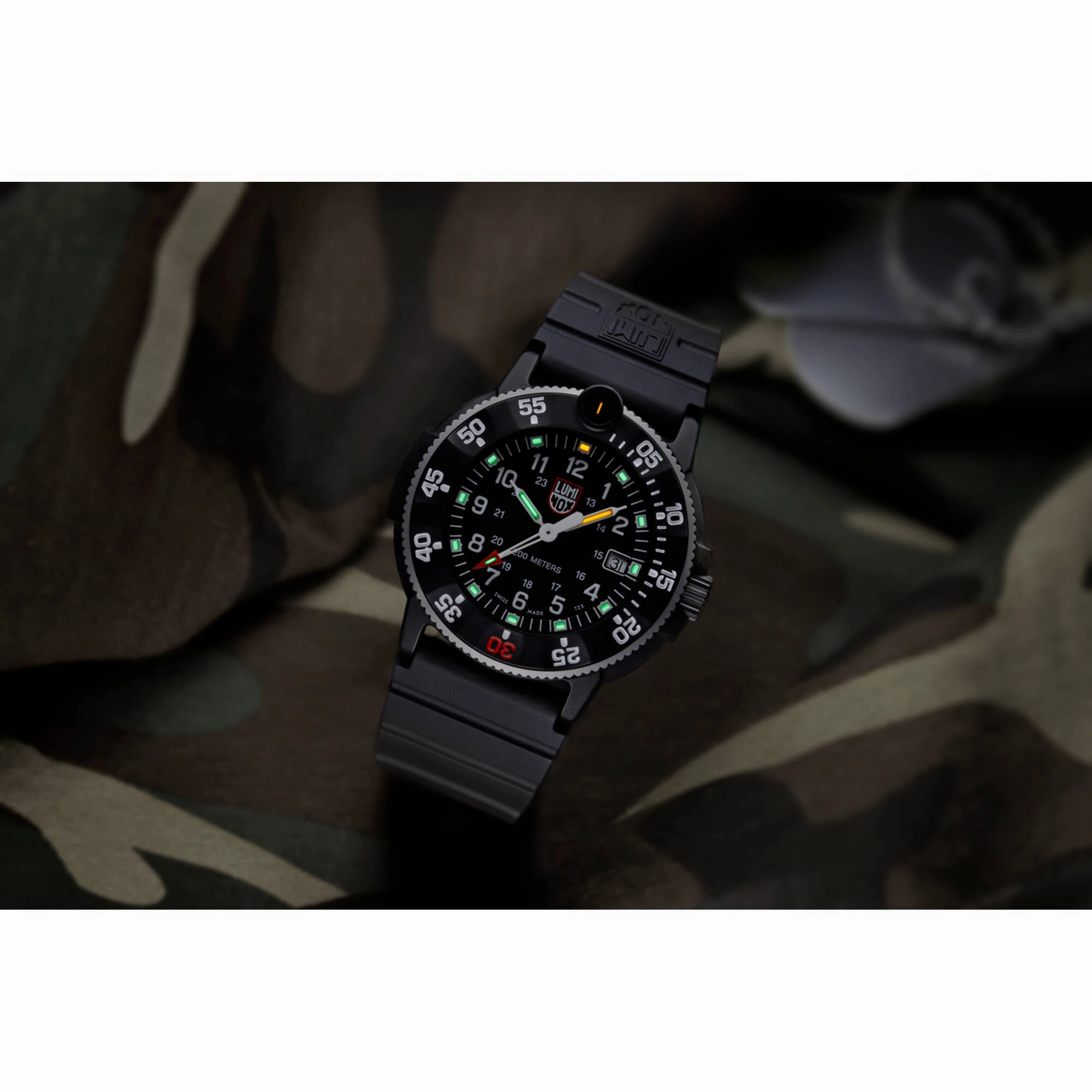 Luminox Men's Watch - Navy Seal Original Black Dial Quartz Rubber Strap | XS.3001.H