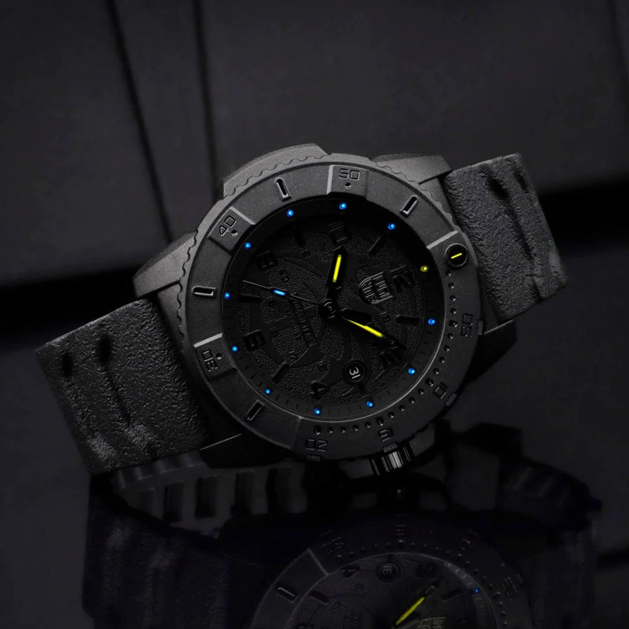 Luminox Men's Watch - Navy SEAL Quartz Black Dial Silicone Strap | XS.3601.BO.NSF