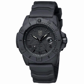 Luminox Men's Watch - Navy SEAL Quartz Black Dial Silicone Strap | XS.3601.BO.NSF