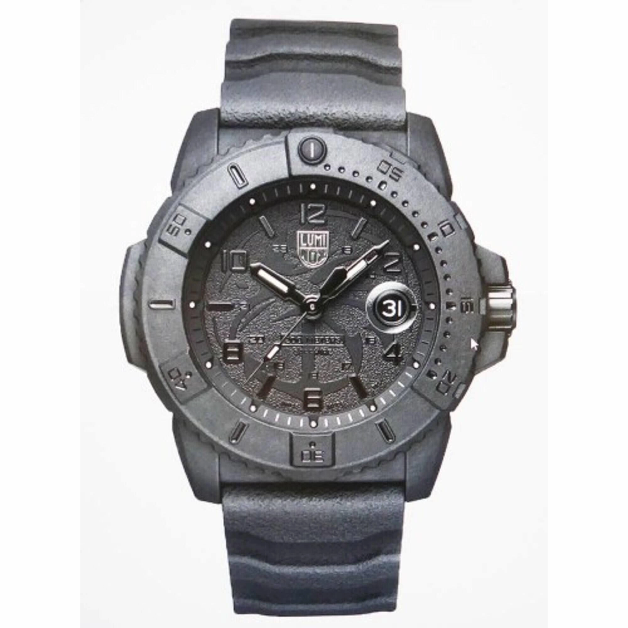 Luminox Men's Watch - Navy SEAL Quartz Black Dial Silicone Strap | XS.3601.BO.NSF