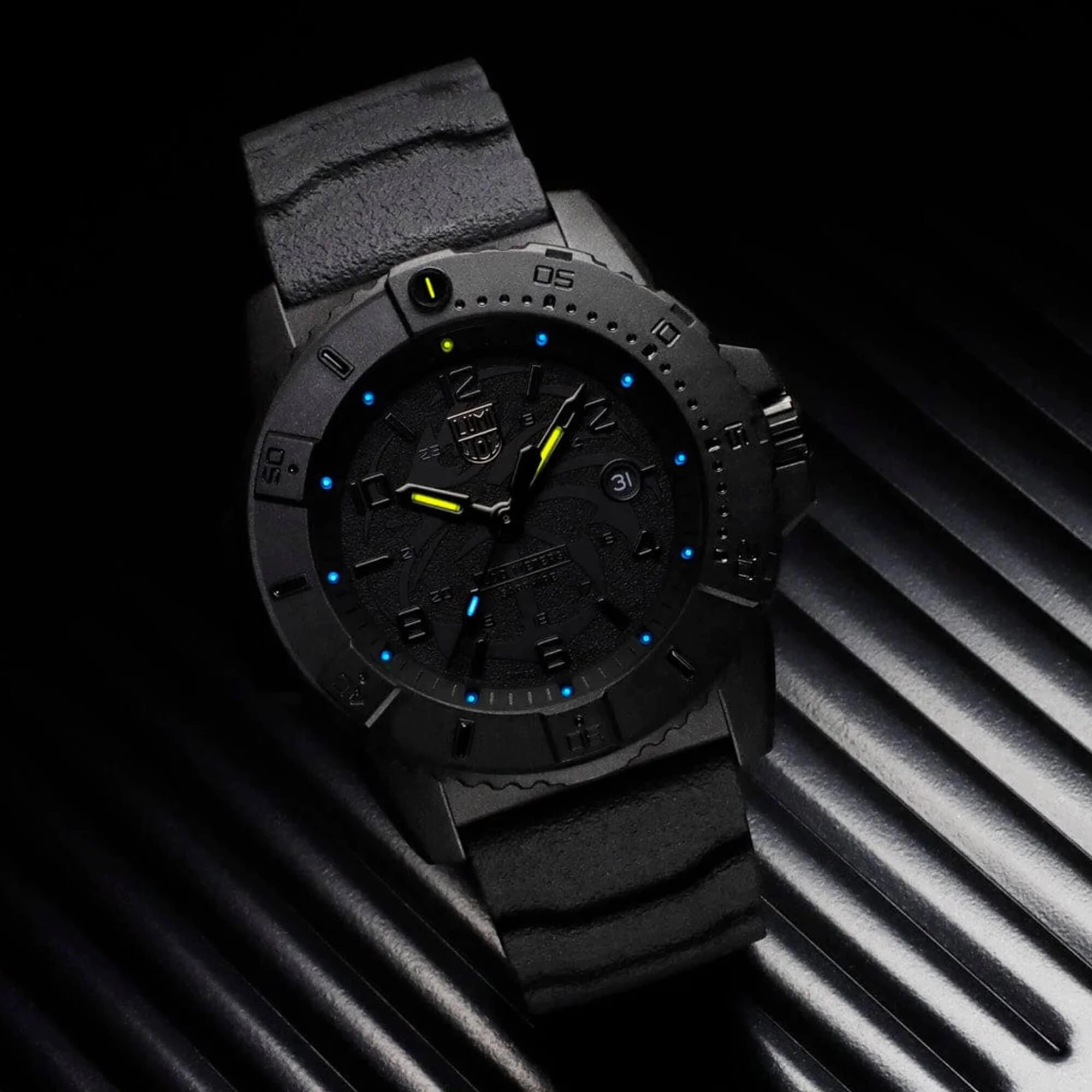 Luminox Men's Watch - Navy SEAL Quartz Black Dial Silicone Strap | XS.3601.BO.NSF