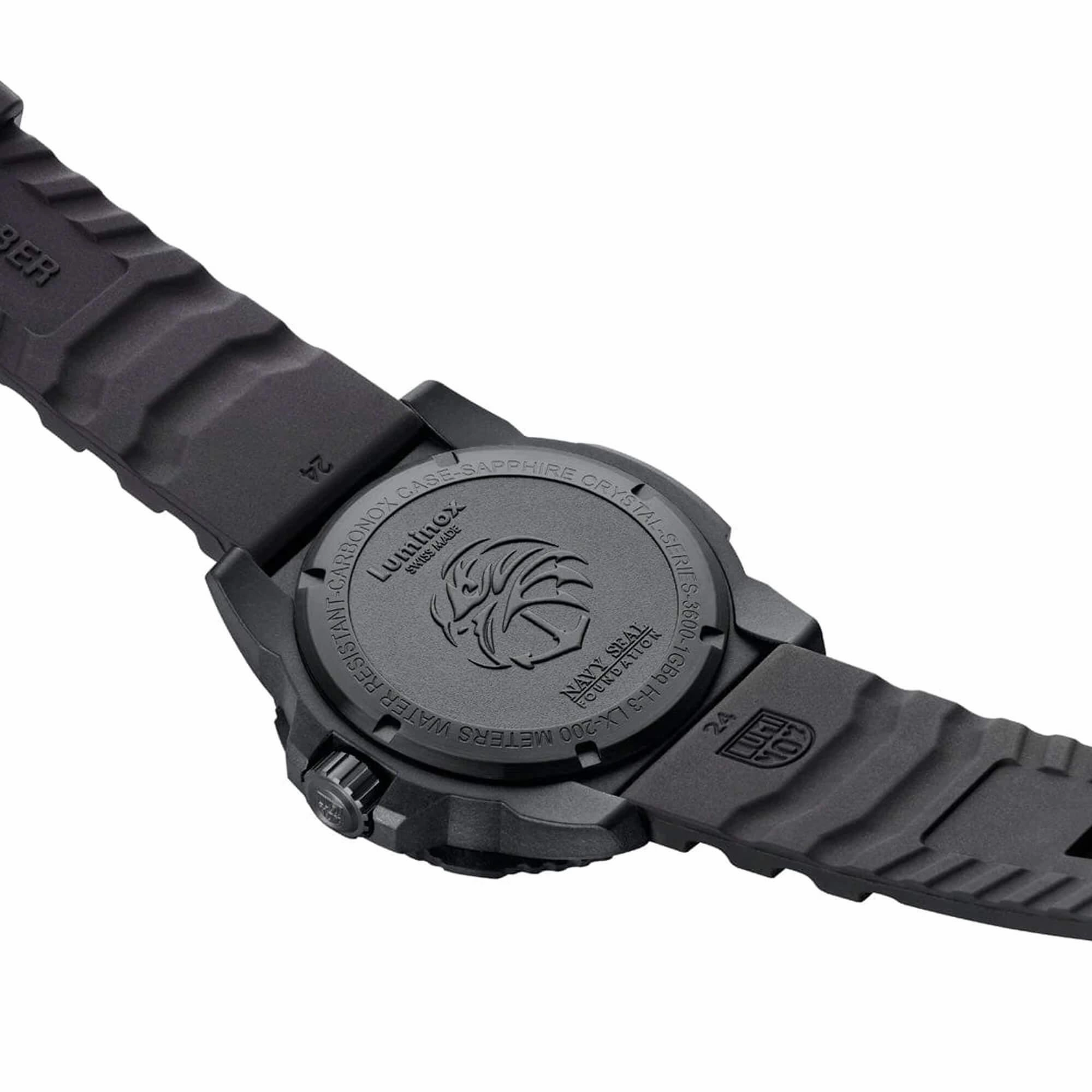 Luminox Men's Watch - Navy SEAL Quartz Black Dial Silicone Strap | XS.3601.BO.NSF
