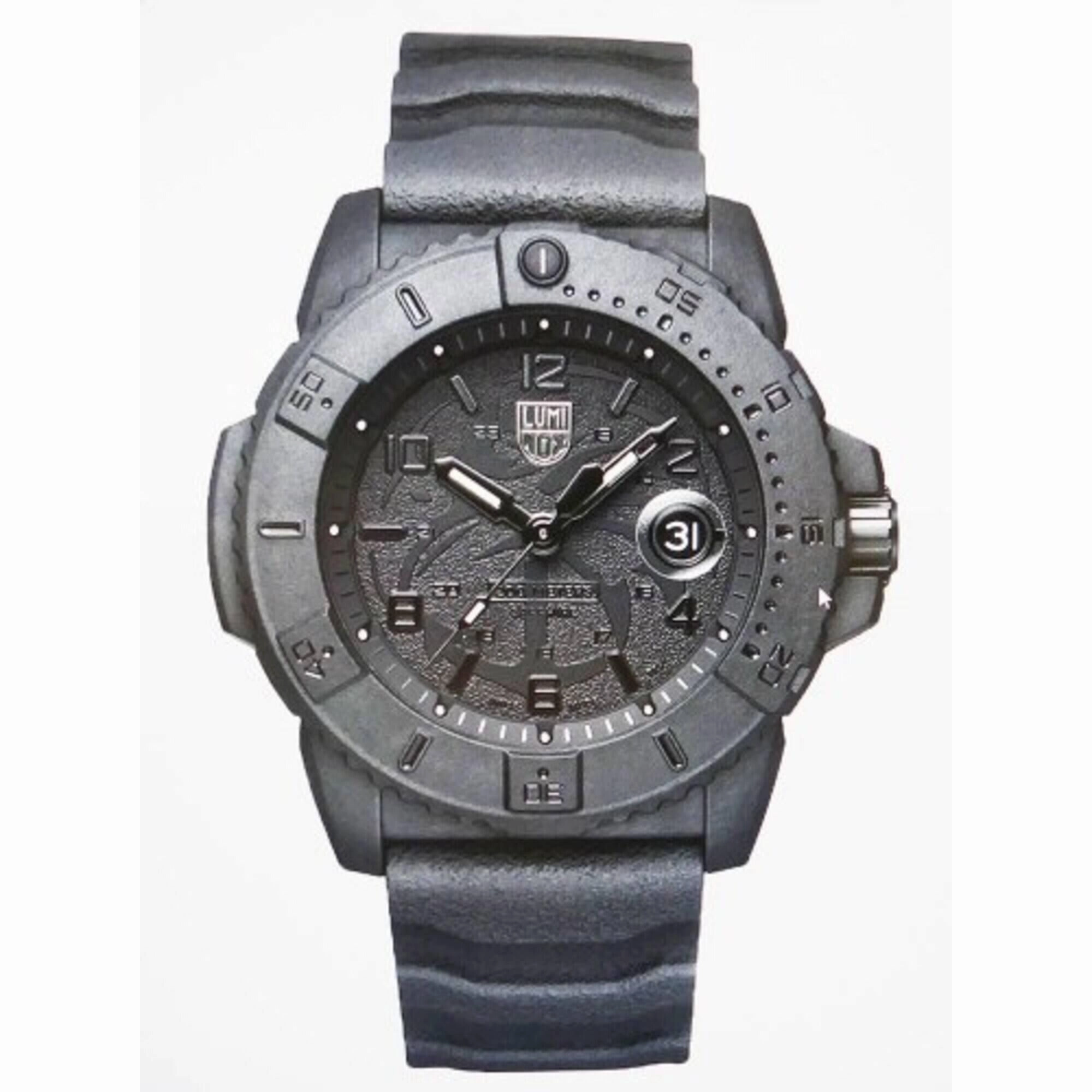 Luminox Men's Watch - Navy SEAL Quartz Black Dial Silicone Strap | XS.3601.BO.NSF