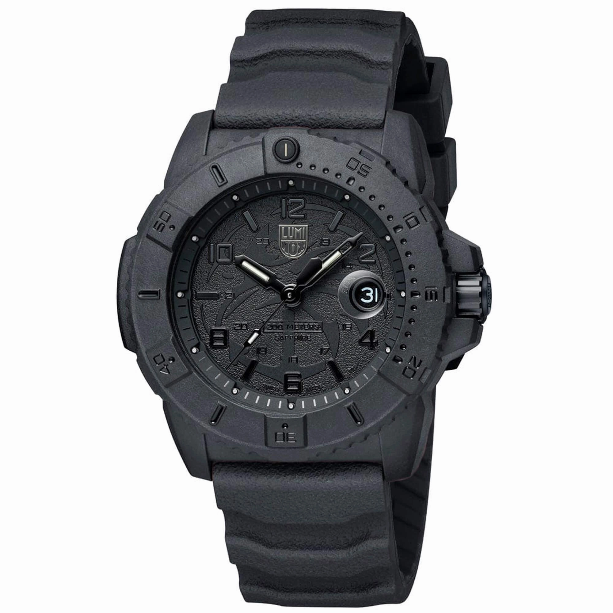 Luminox Men's Watch - Navy SEAL Quartz Black Dial Silicone Strap | XS.3601.BO.NSF