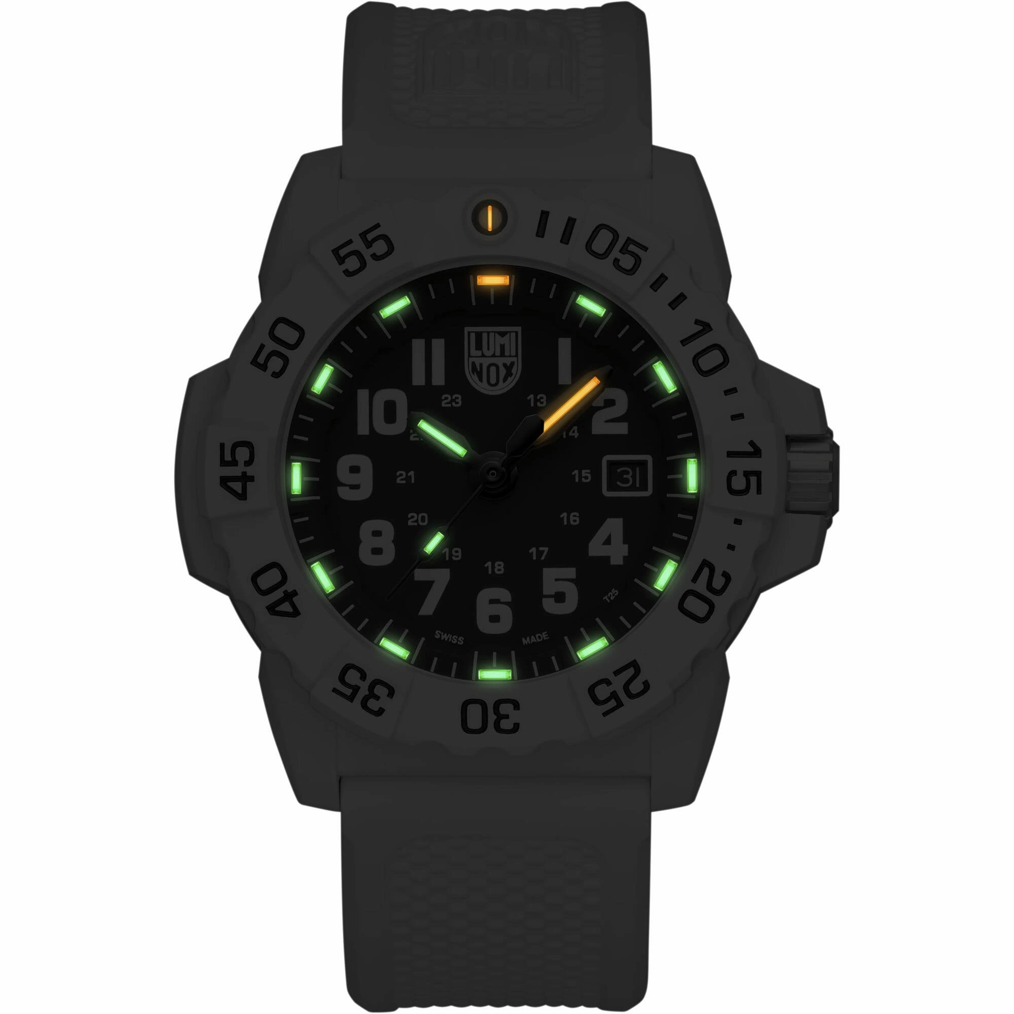 Luminox Men's Watch - Navy Seal Quartz Black Dial White Rubber Strap | XS.3507.WB