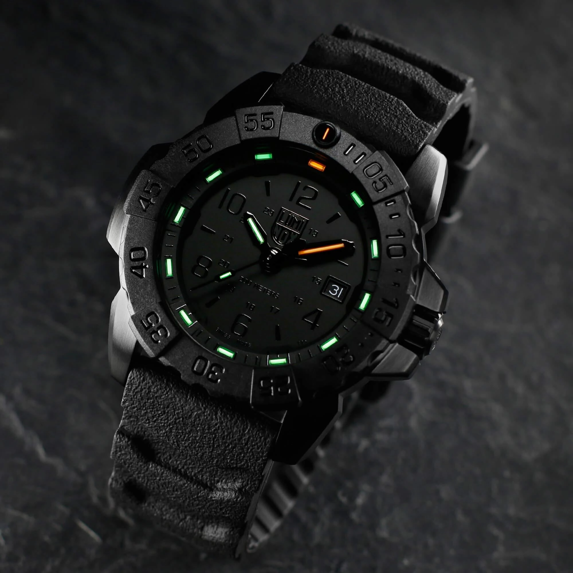 Luminox Men's Watch - Navy Seal Swiss Quartz Black Dial Rubber Strap | XS.3251.BO.CB