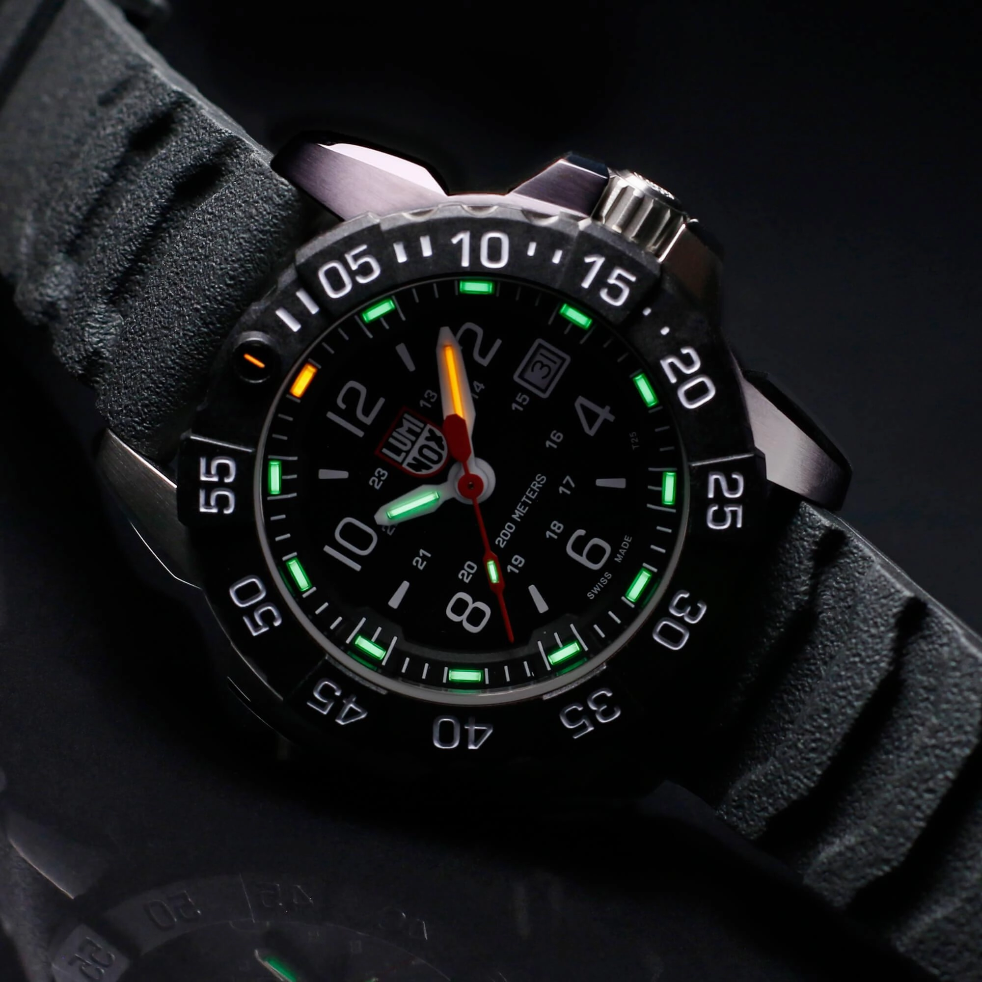 Luminox Men's Watch - Navy Seal Swiss Quartz Rotating Bezel Black Dial | XS.3251.CB