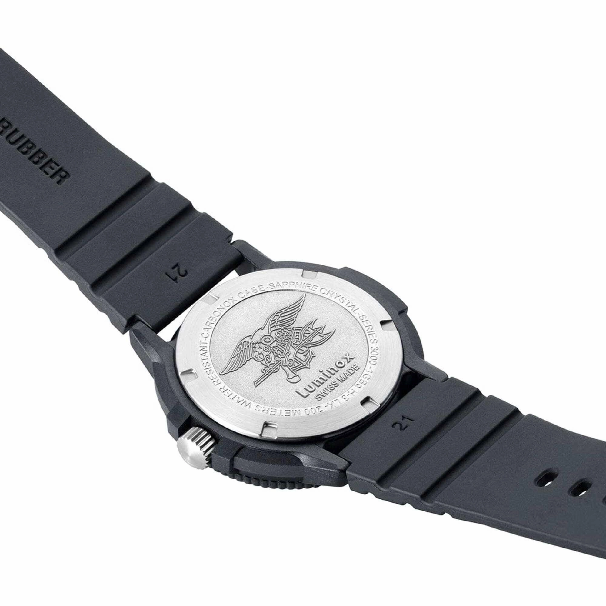Luminox Men's Watch - Navy SEAL White Dial Black Silicone Strap | XS.3007.EVO.S