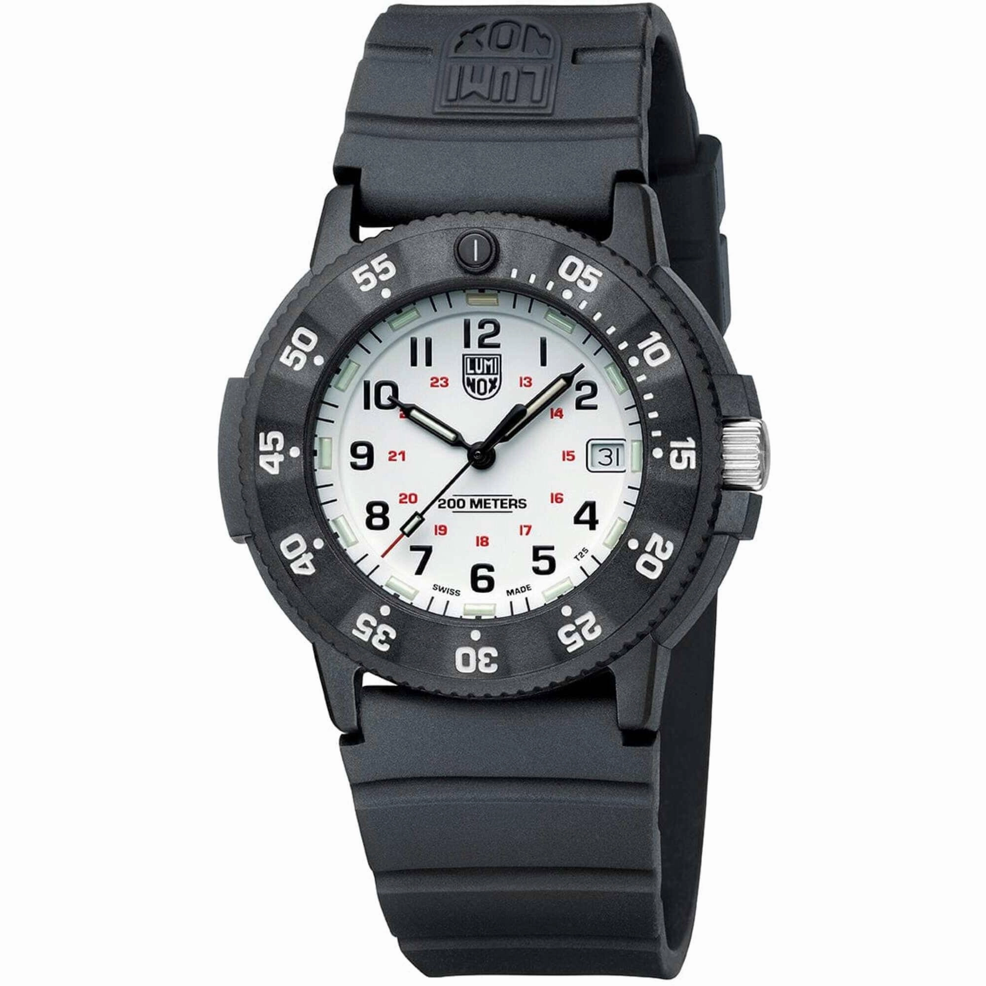 Luminox Men's Watch - Navy SEAL White Dial Black Silicone Strap | XS.3007.EVO.S