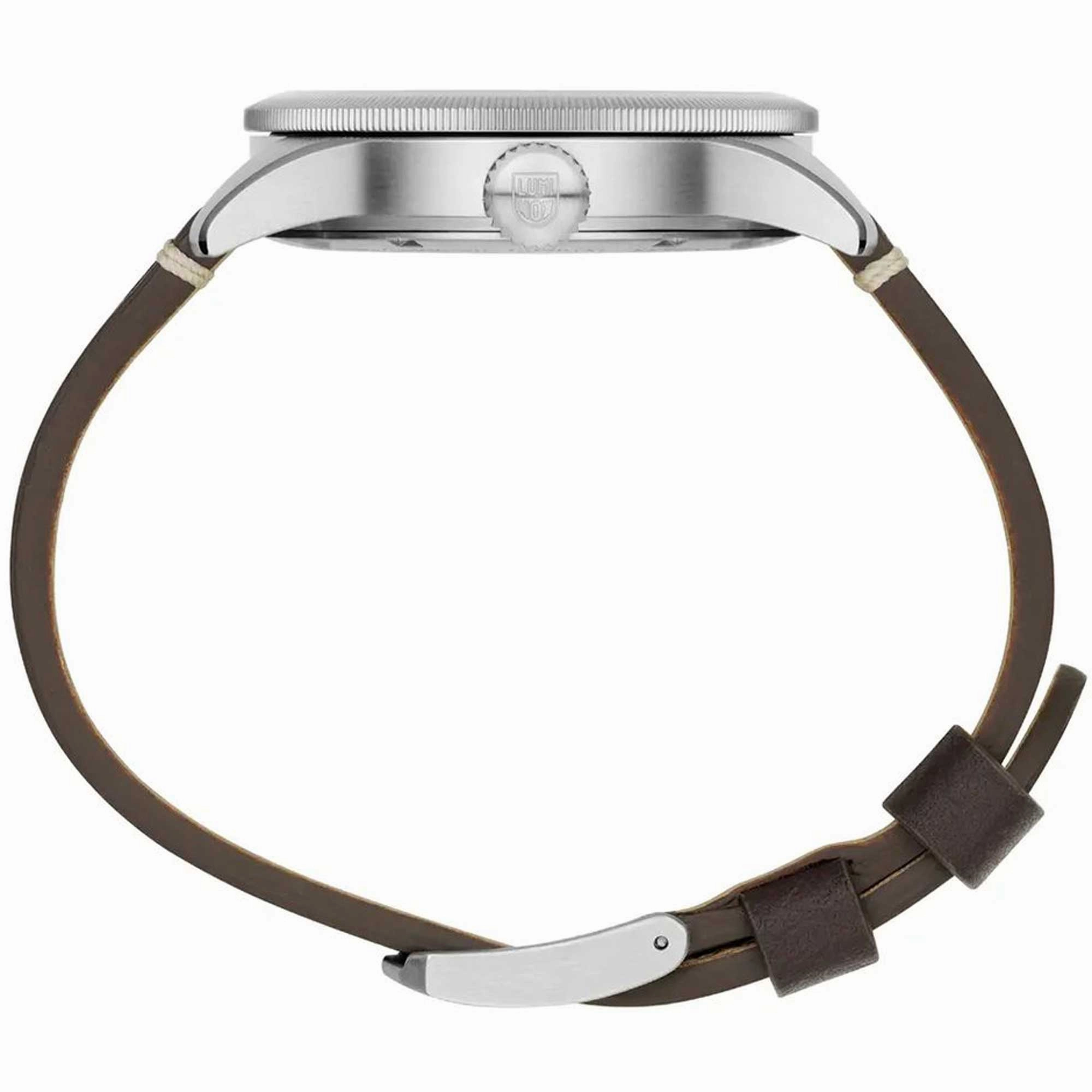 Luminox Men's Watch - P-38 Lightning Date Display Brown Leather Strap | XA.9521