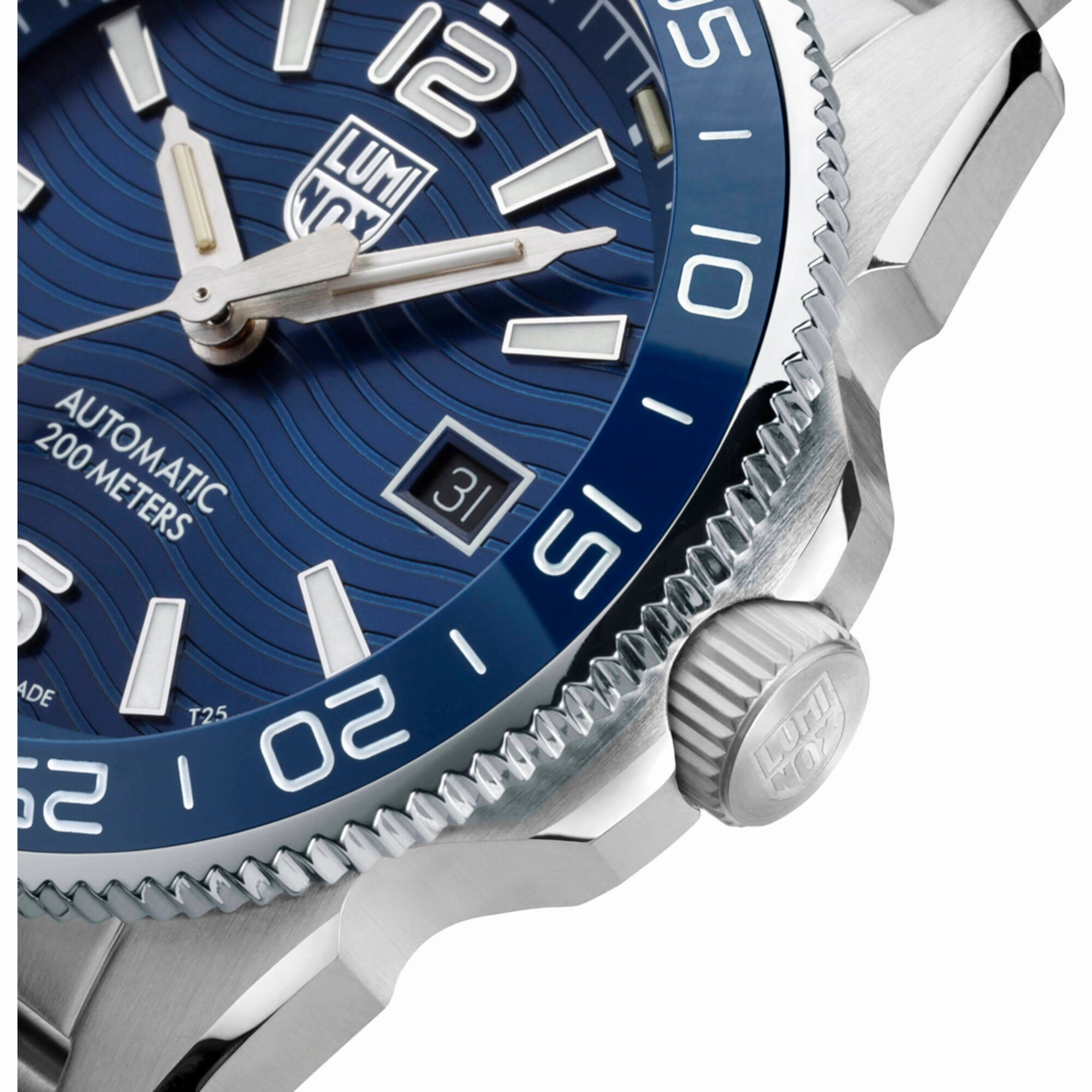 Luminox Men's Watch - Pacific Diver Automatic Blue Dial Silver Bracelet | XS.3104