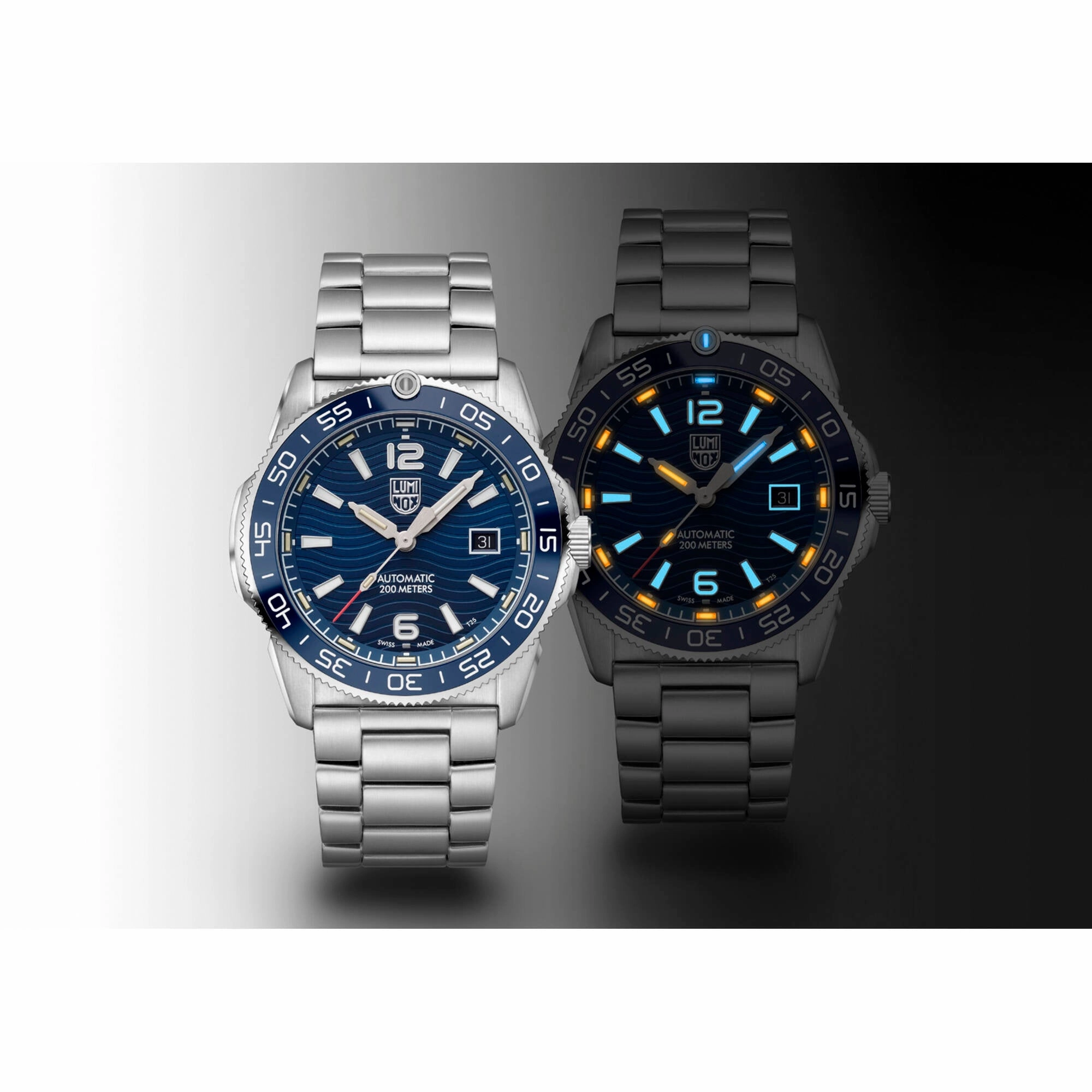 Luminox Men's Watch - Pacific Diver Automatic Blue Dial Silver Bracelet | XS.3104
