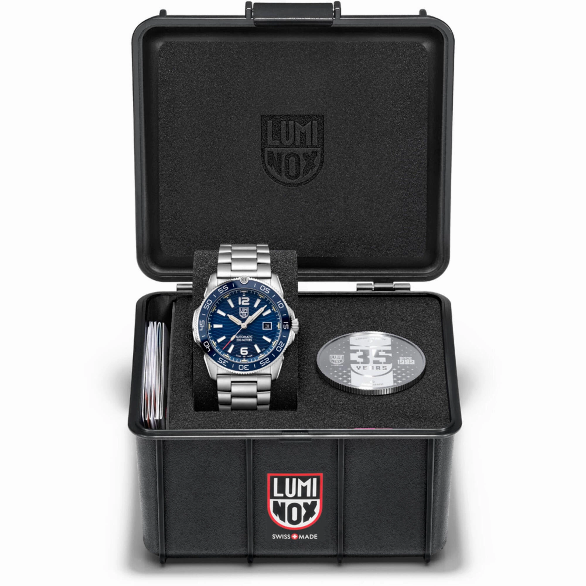 Luminox Men's Watch - Pacific Diver Automatic Blue Dial Silver Bracelet | XS.3104