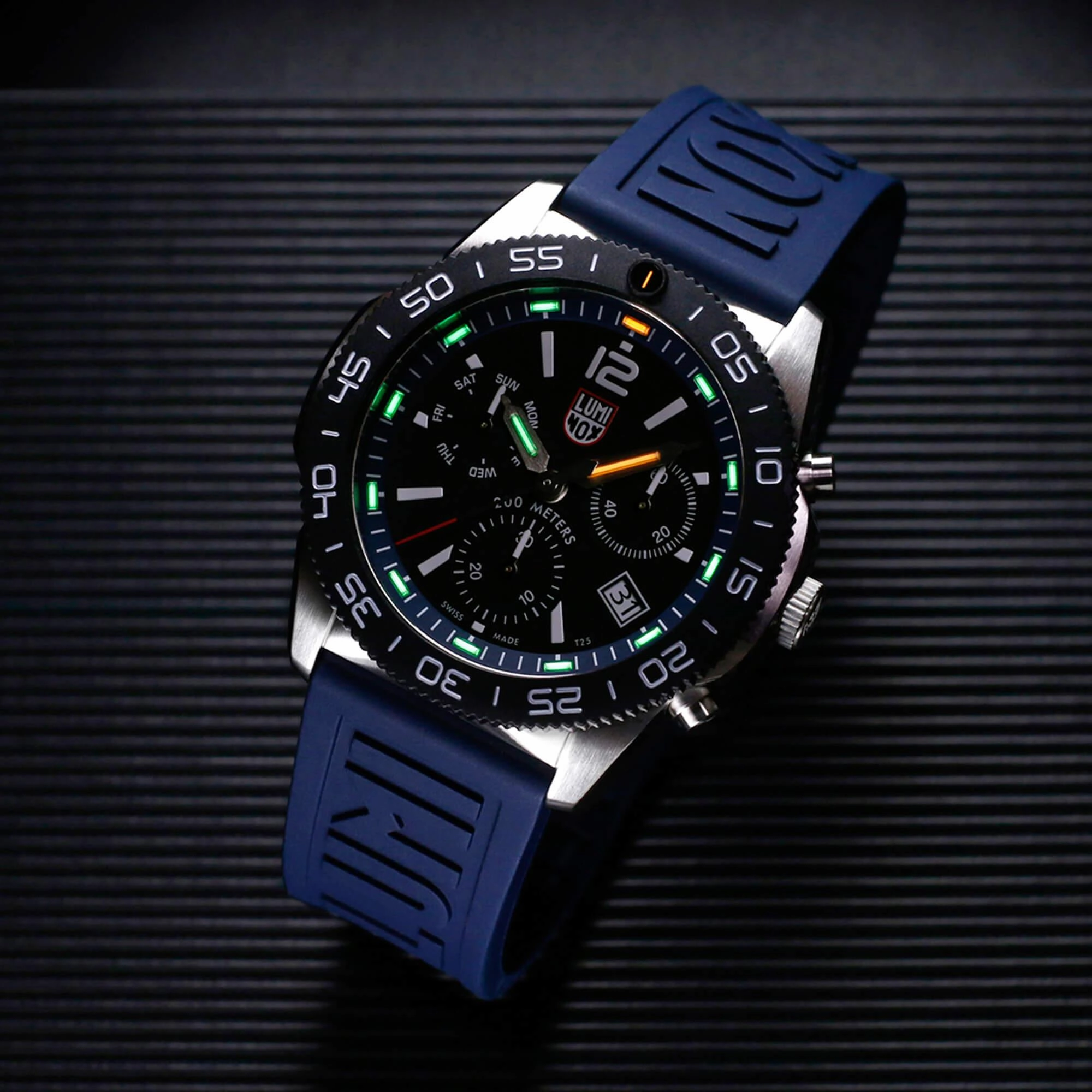 Luminox Men's Watch - Pacific Diver Swiss Quartz Chrono Blue Rubber Strap | XS.3143