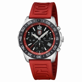 Luminox Men's Watch - Pacific Diver Swiss Quartz Chrono Red Rubber Strap | XS.3155