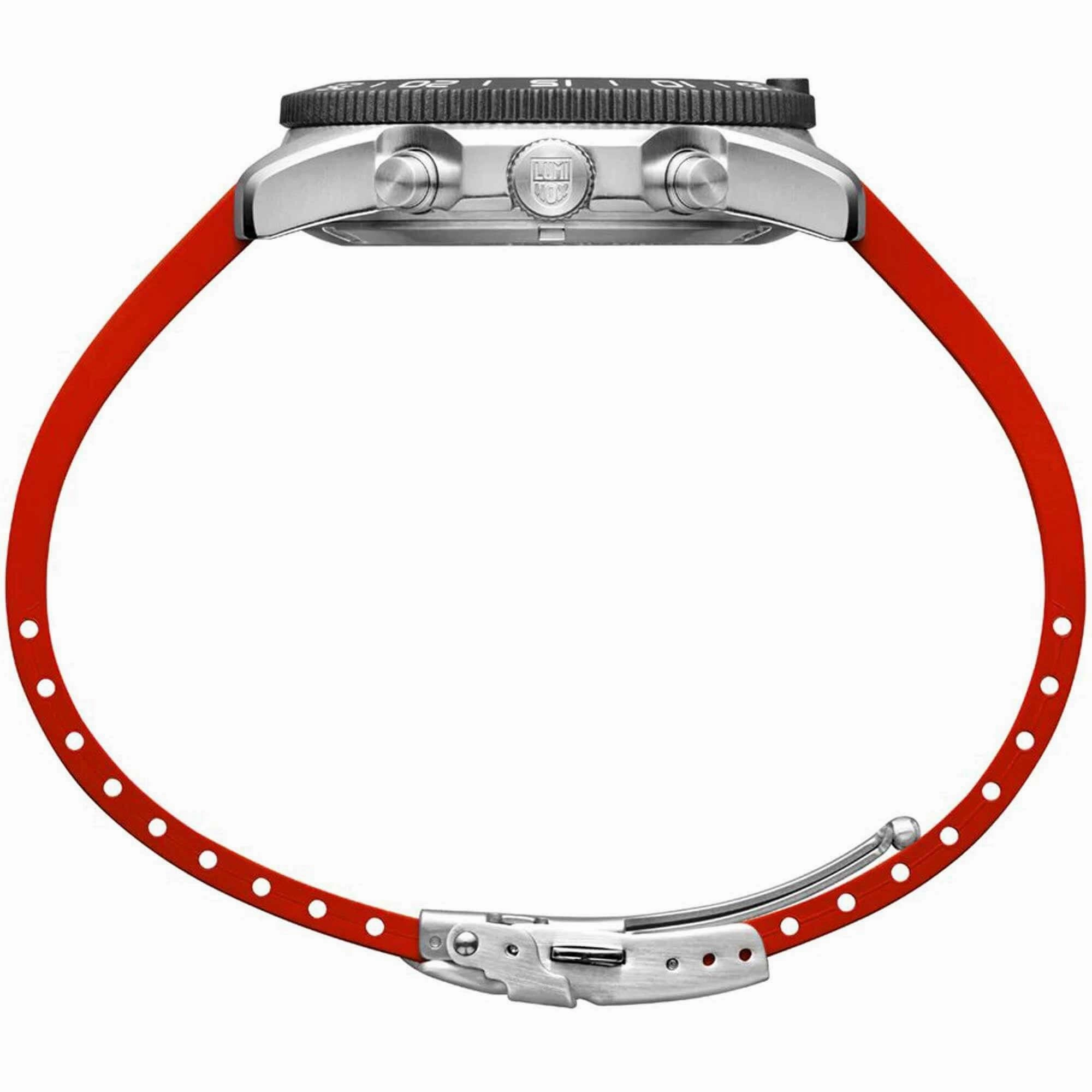 Luminox Men's Watch - Pacific Diver Swiss Quartz Chrono Red Rubber Strap | XS.3155