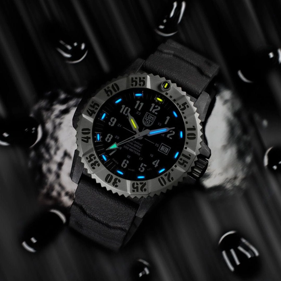 Luminox Mil-Spec Black Dial Grey Rubber Strap 46MM Watch XL.3351.1.SET