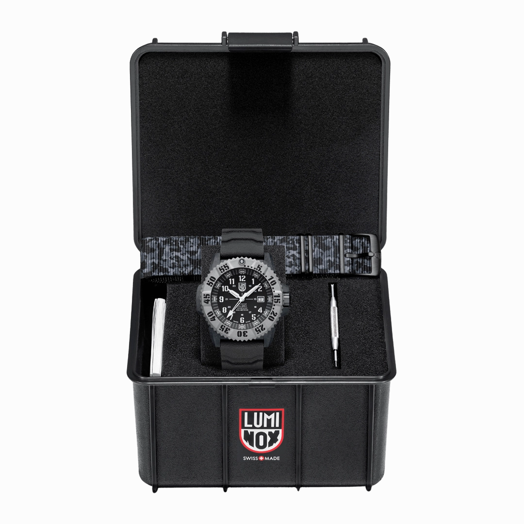 Luminox Mil-Spec Black Dial Grey Rubber Strap 46MM Watch XL.3351.1.SET