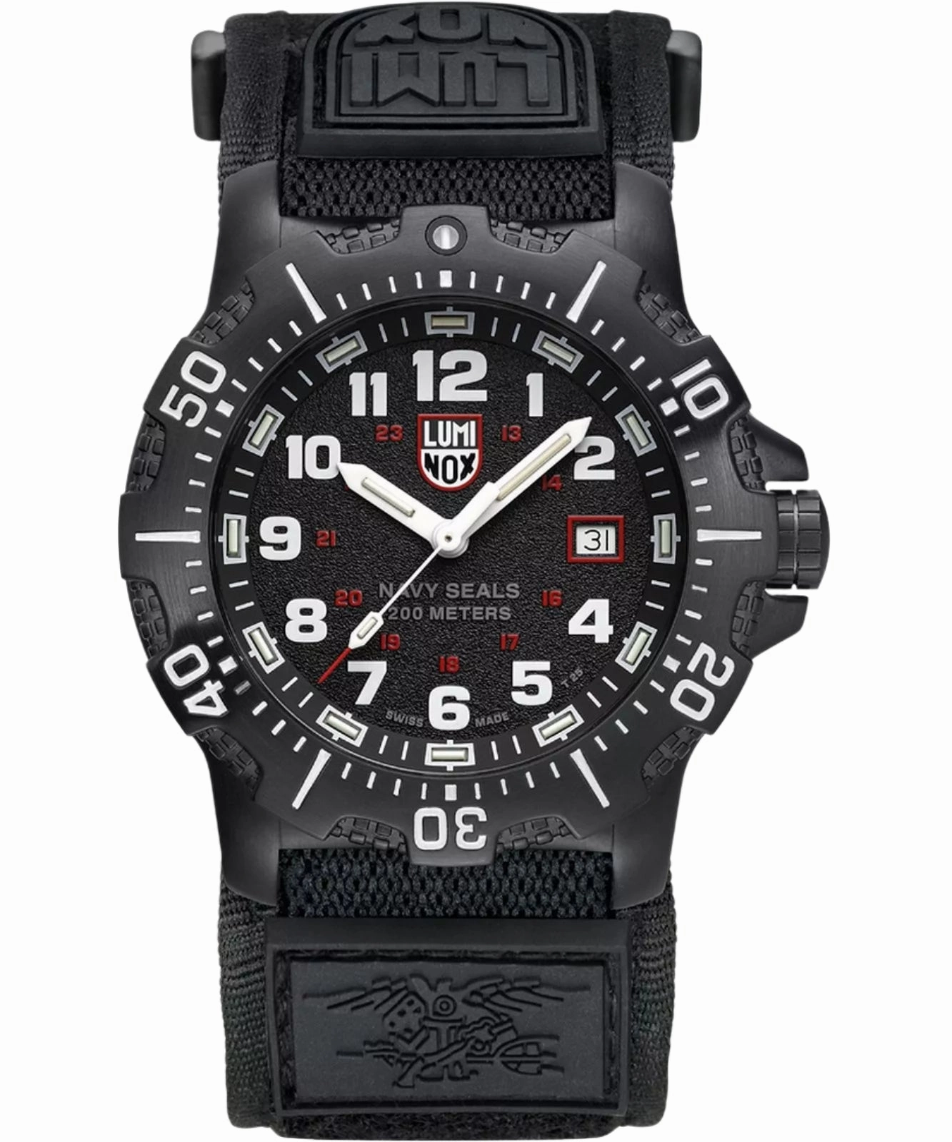 Luminox Navy Seal Black Dial Rubber Band Watch XS.4231.SET