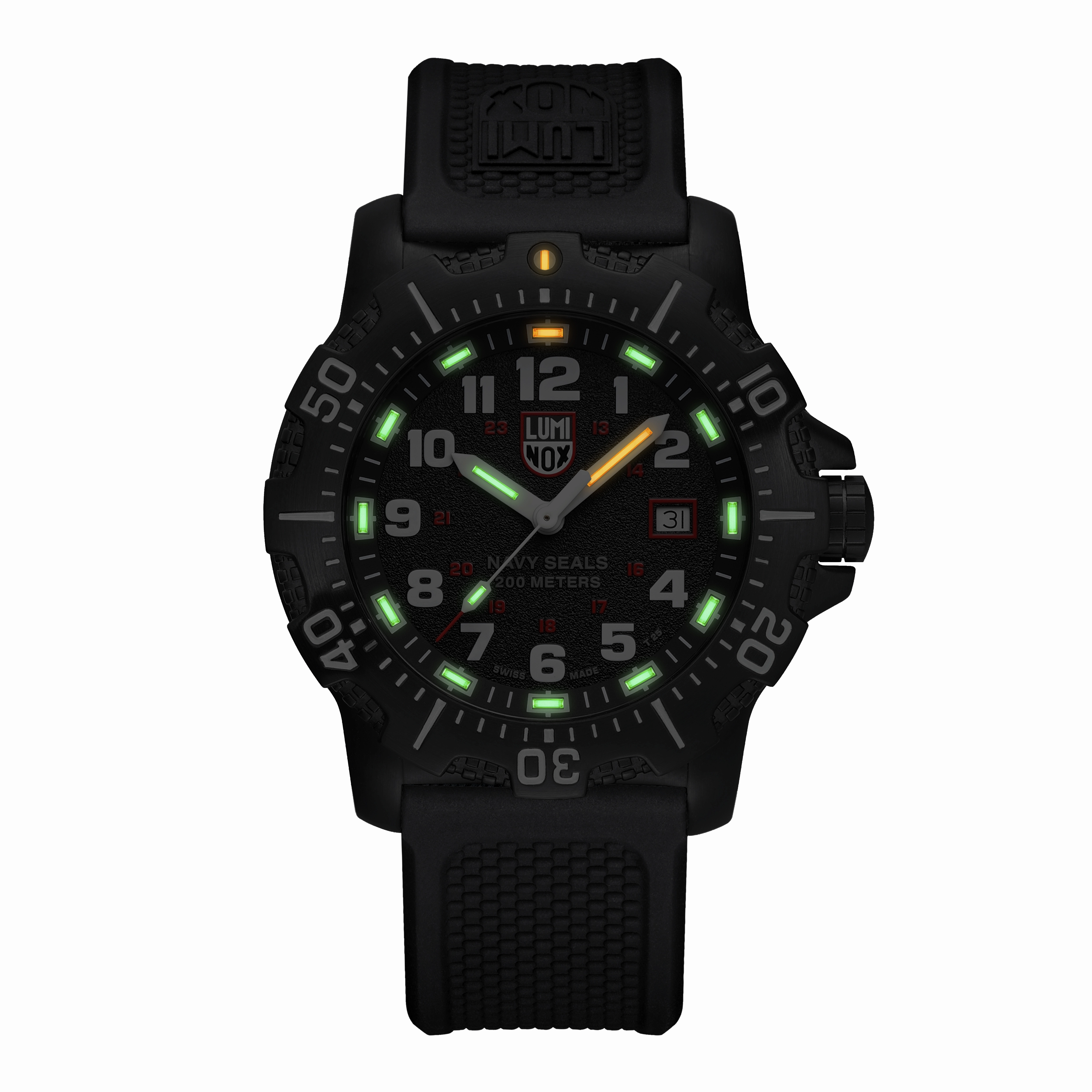 Luminox Navy Seal Black Dial Rubber Band Watch XS.4231.SET