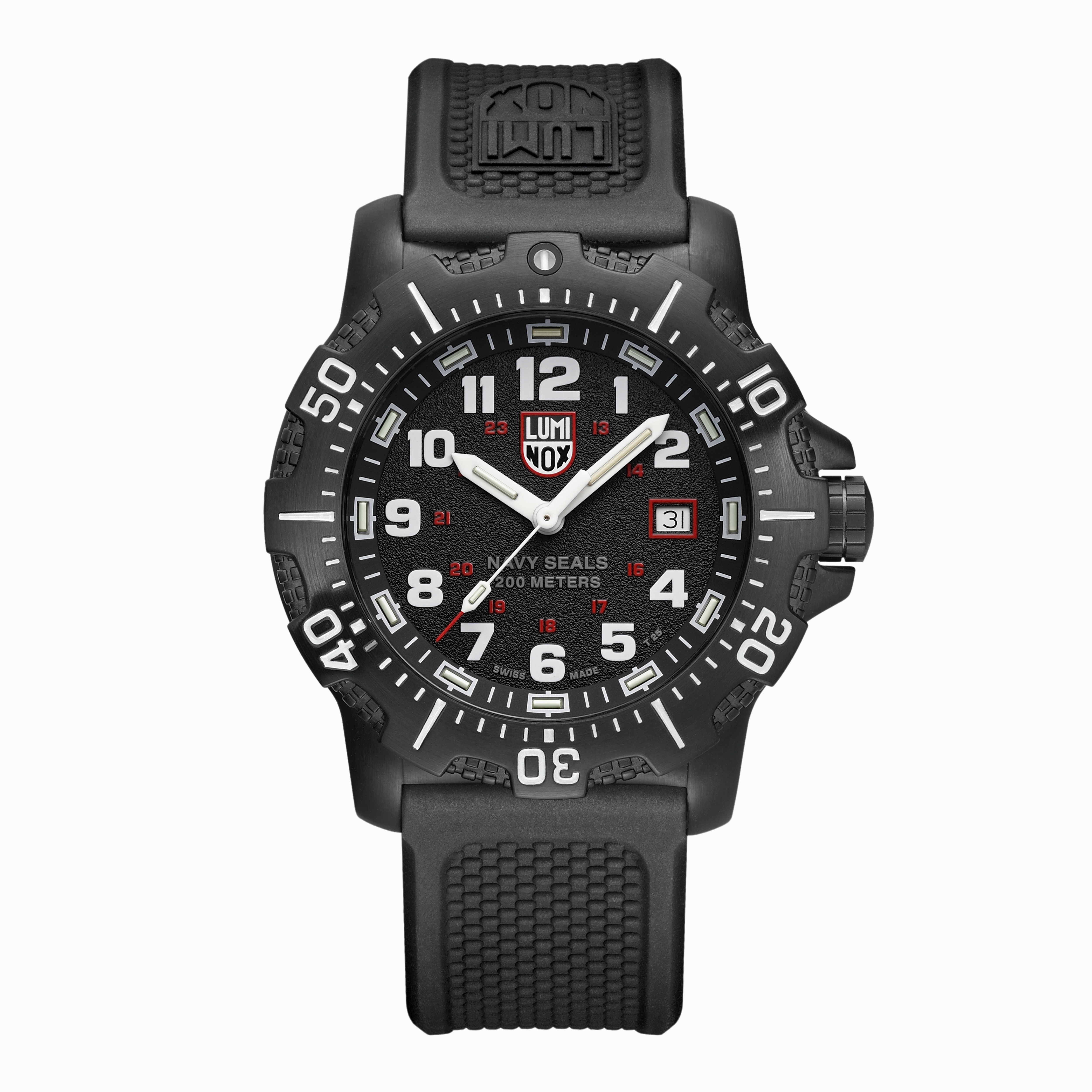 Luminox Navy Seal Black Dial Rubber Band Watch XS.4231.SET