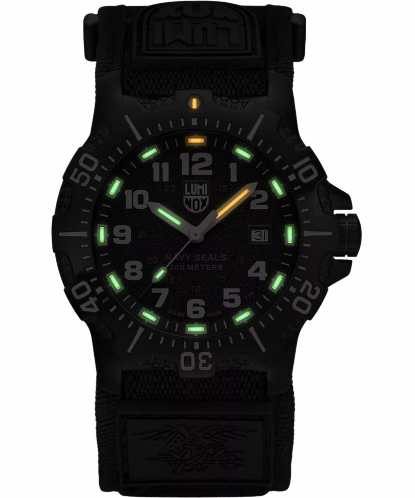 Luminox Navy Seal Black Dial Rubber Band Watch XS.4231.SET