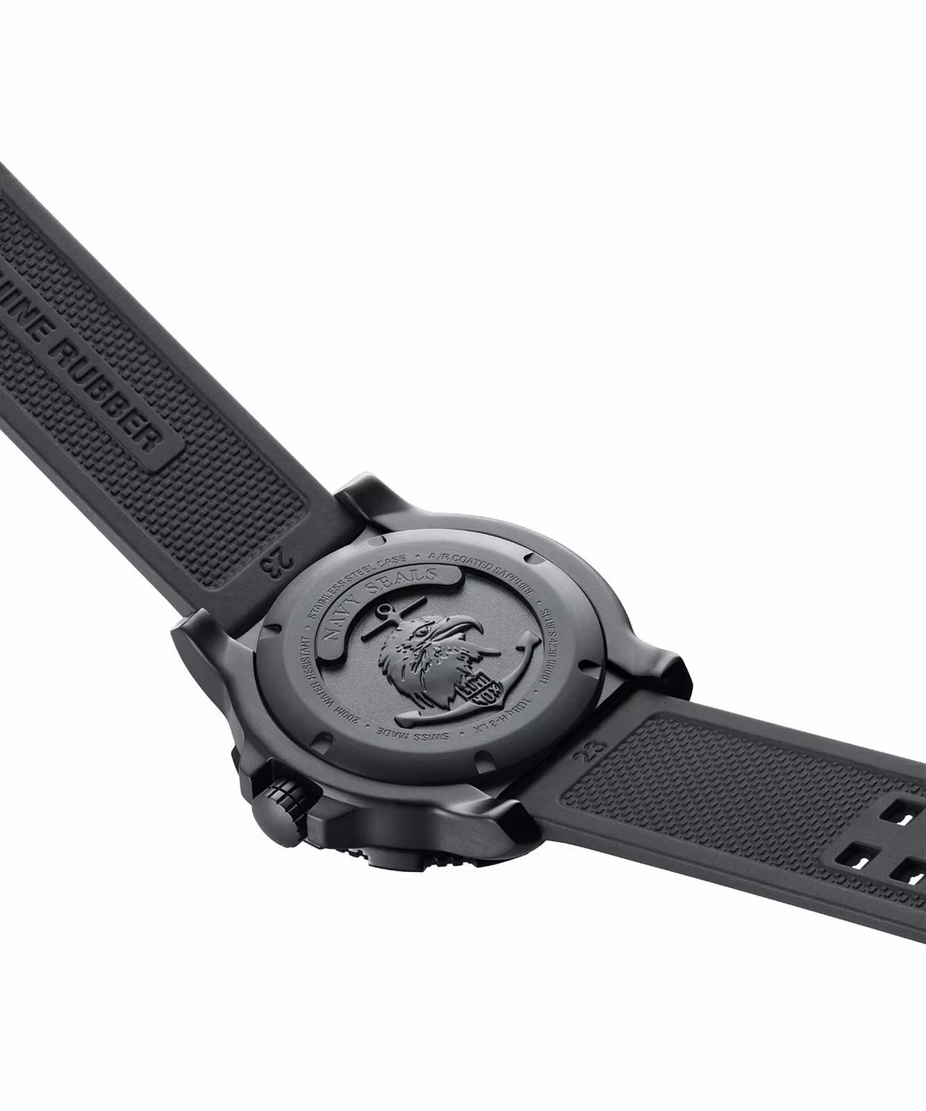 Luminox Navy Seal Black Dial Rubber Band Watch XS.4231.SET