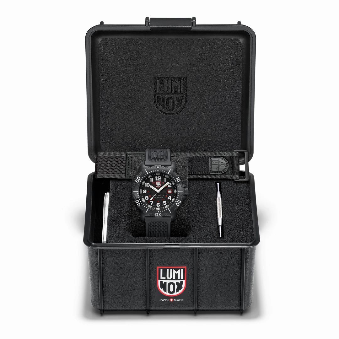 Luminox Navy Seal Black Dial Rubber Band Watch XS.4231.SET
