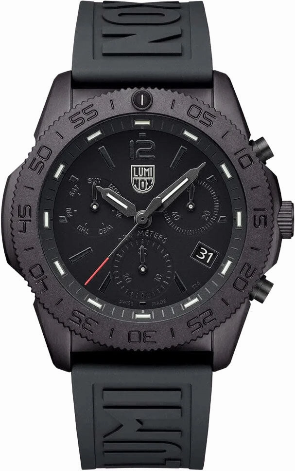 Luminox Pacific Diver Chronograph 44mm 3140 Series Blackout Watch