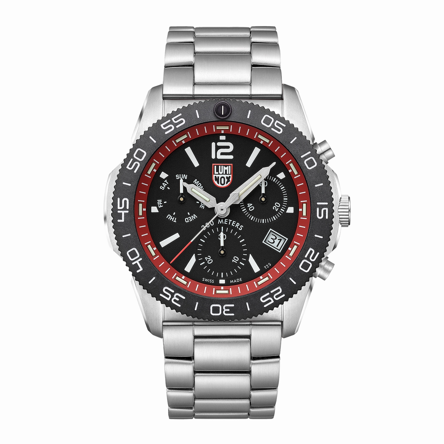 Luminox Pacific Diver Chronograph Black Dial Stainless Steel Watch XS.3155.M