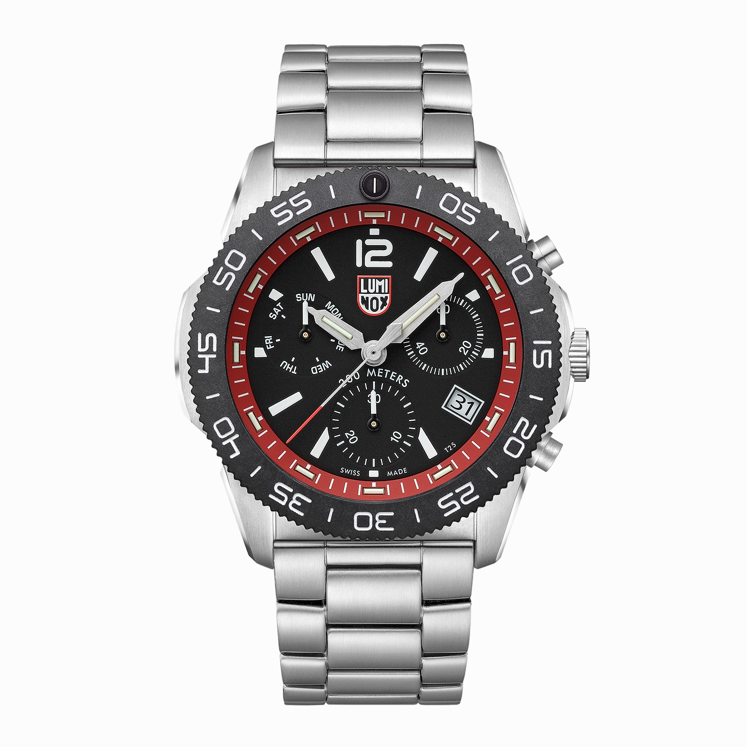 Luminox Pacific Diver Chronograph Black Dial Stainless Steel Watch XS.3155.M