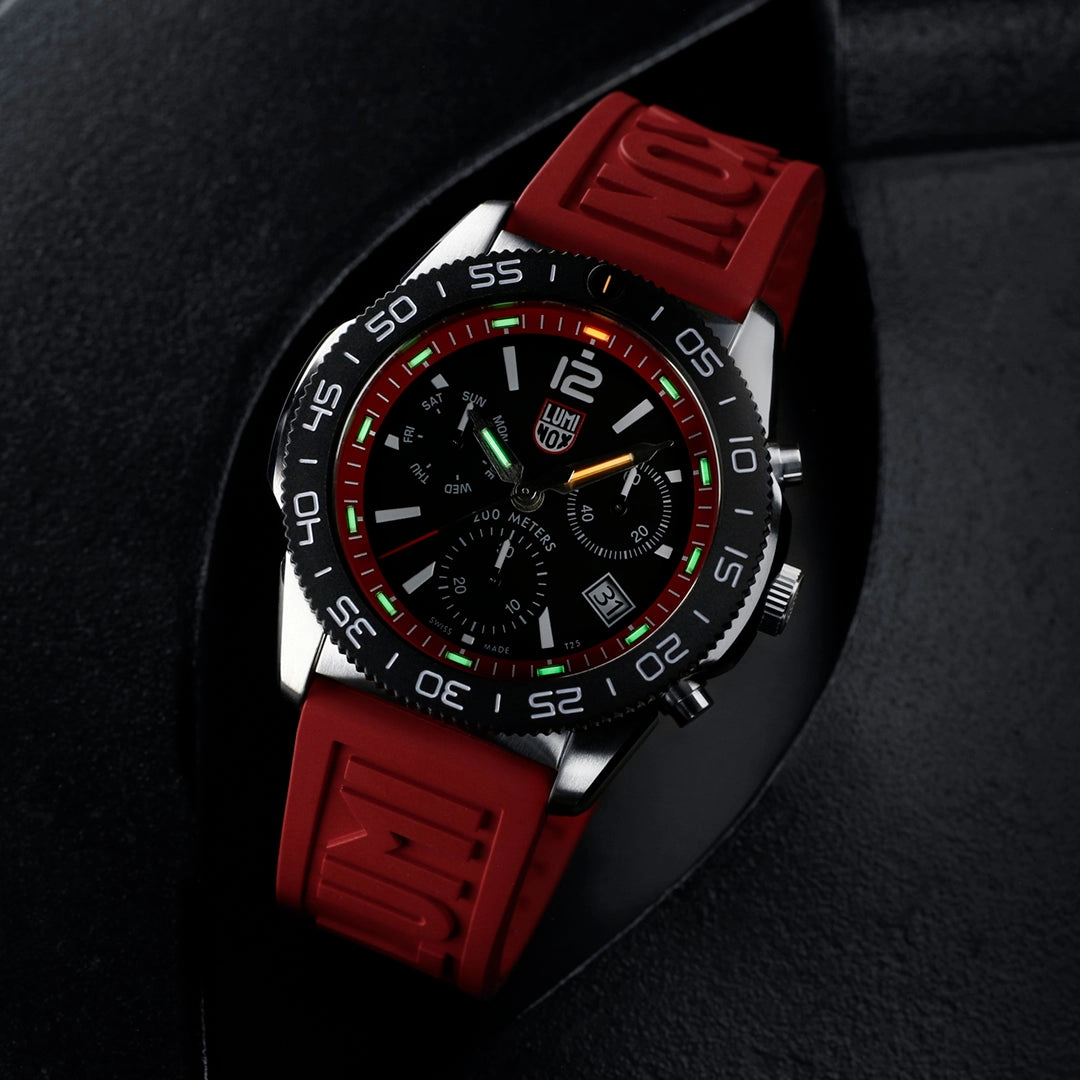 Luminox Pacific Diver Chronograph Red Band Men's Watch XS.3155