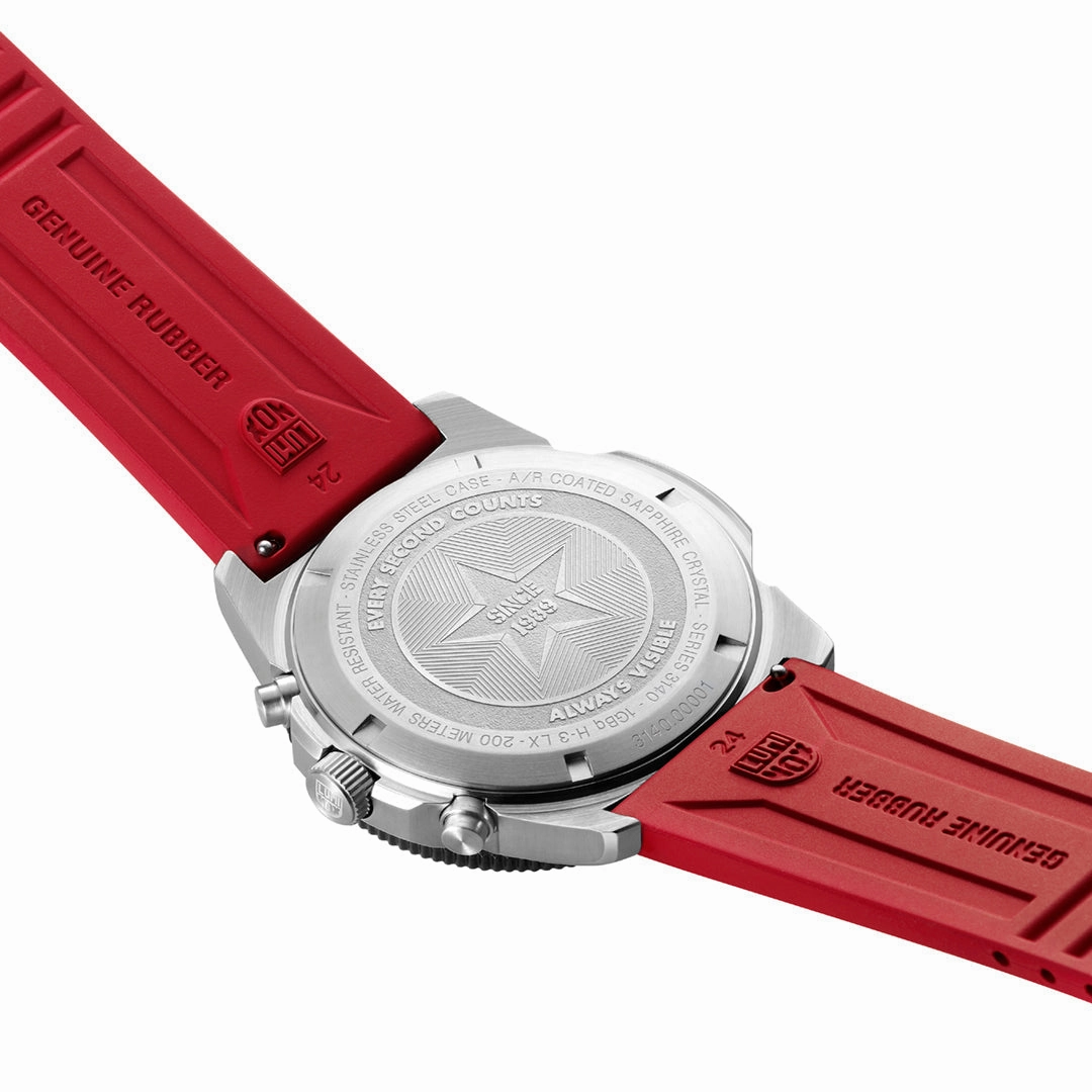 Luminox Pacific Diver Chronograph Red Band Men's Watch XS.3155