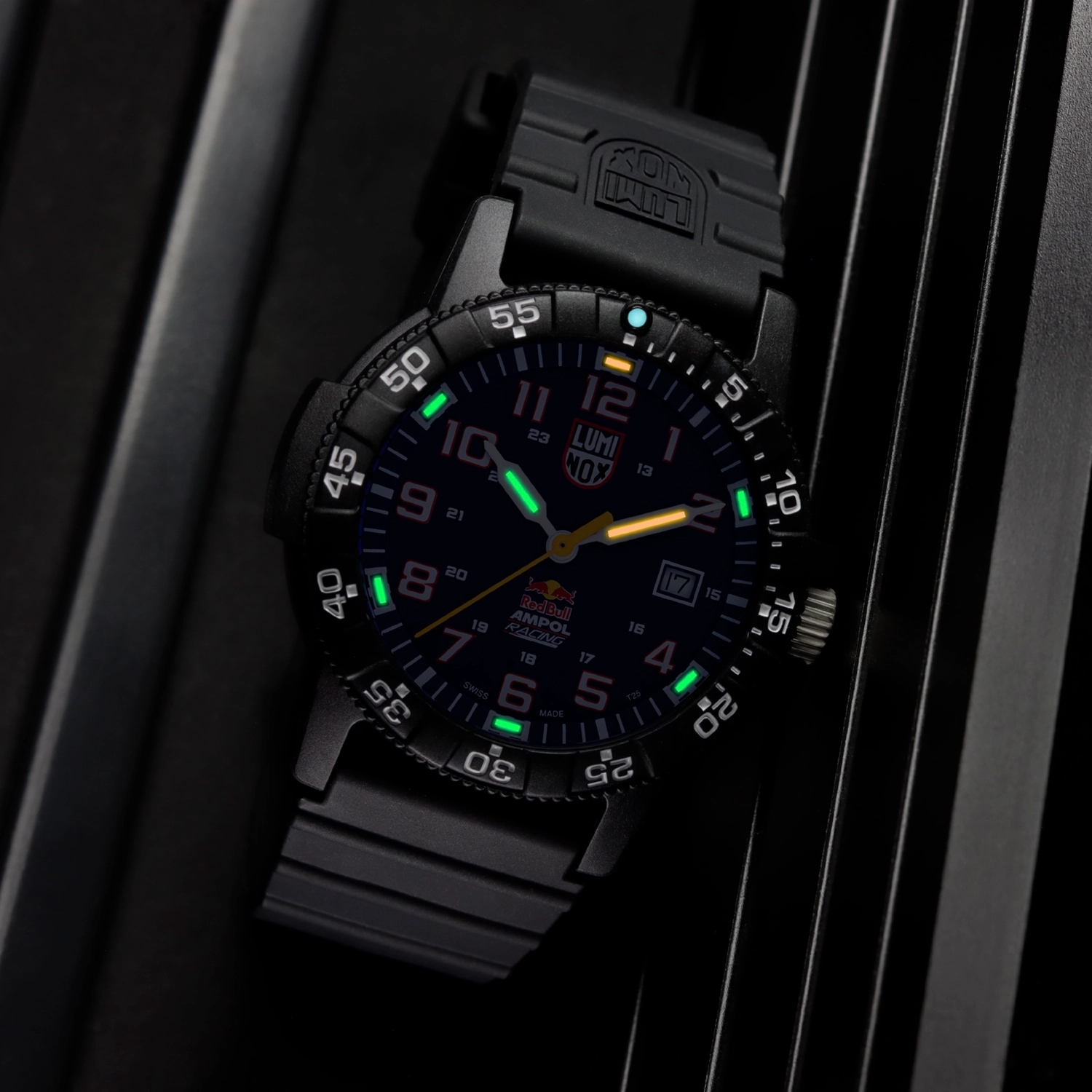 Luminox Red Bull Blue Dial Black Rubber Strap Watch XS.0321.ARB