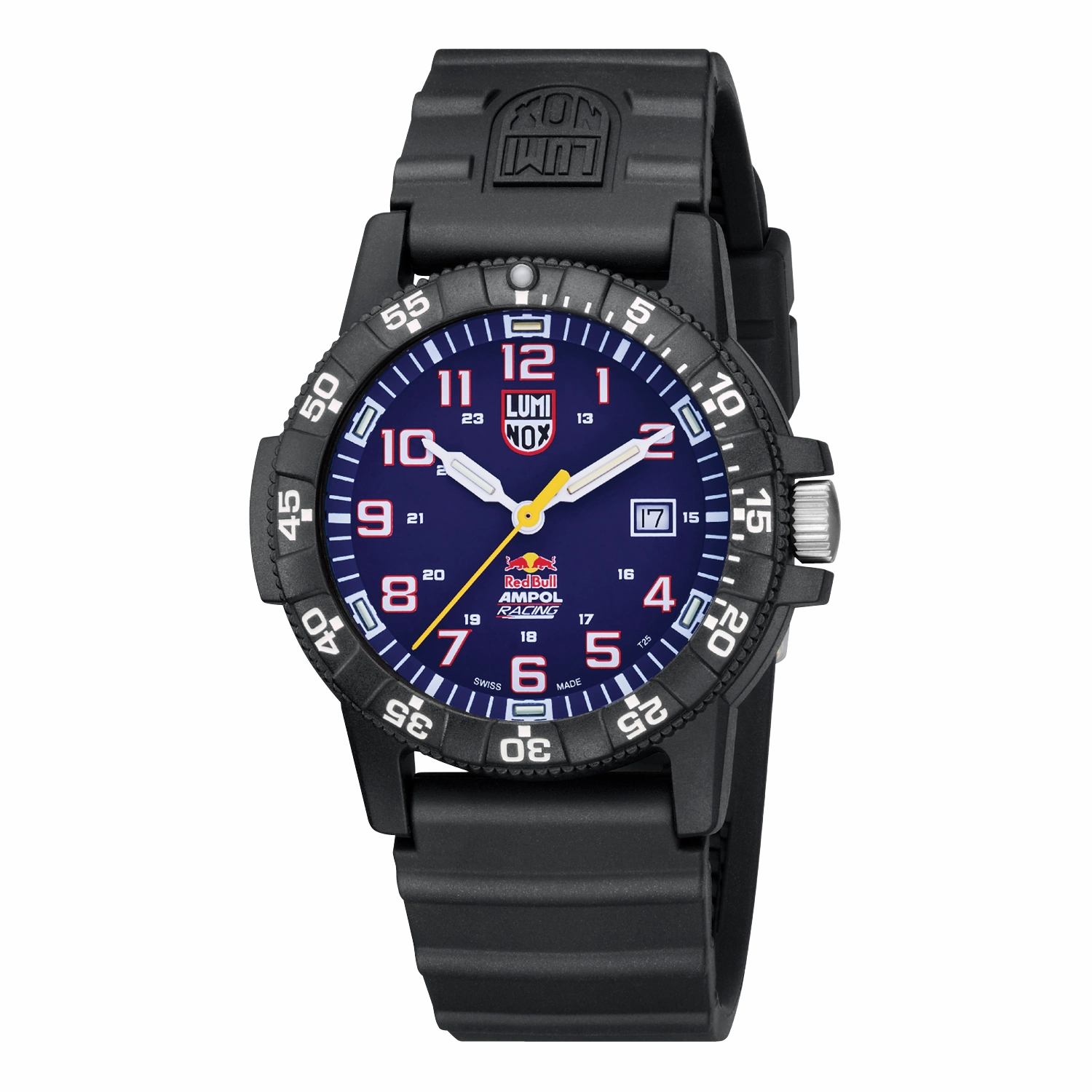 Luminox Red Bull Blue Dial Black Rubber Strap Watch XS.0321.ARB