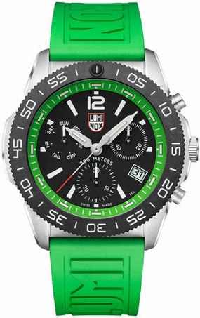 Luminox Sea Pacific Diver Chronograph 3140 Black Green Watch