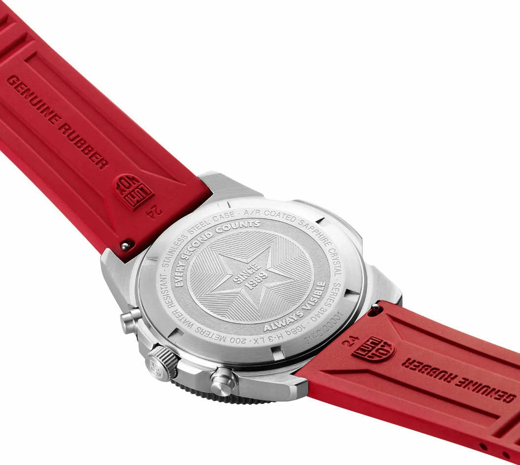 Luminox Sea Pacific Diver Chronograph 3140 Black Red Watch