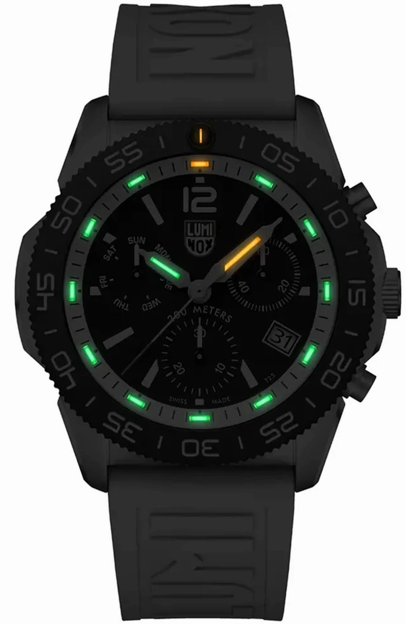 Luminox Sea Pacific Diver Chronograph 3140 Black White Watch