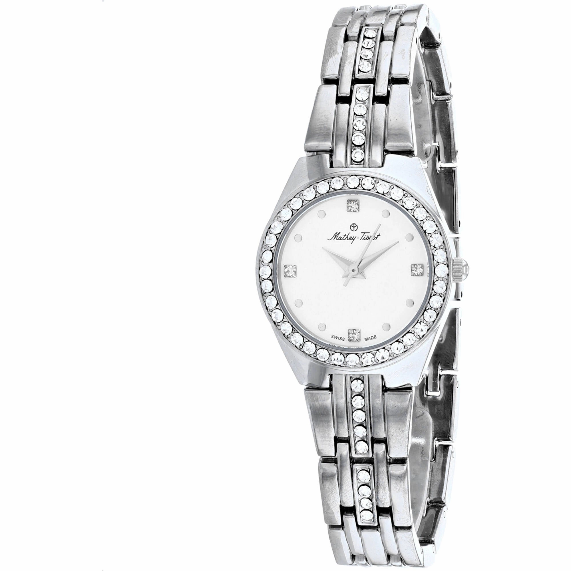 Mathey Tissot Women's Watch - FLEURY 2581 White Dial Silver Tone Bracelet | D2580AI