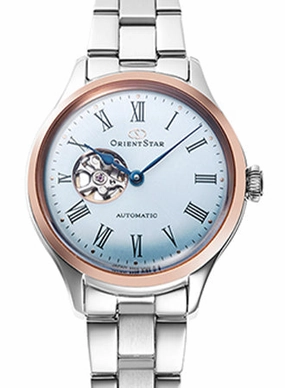 Mechanical Classic Semi Skeleton Ladies Light Blue - Ltd Ed 400pcs Ref. RE-ND0020L