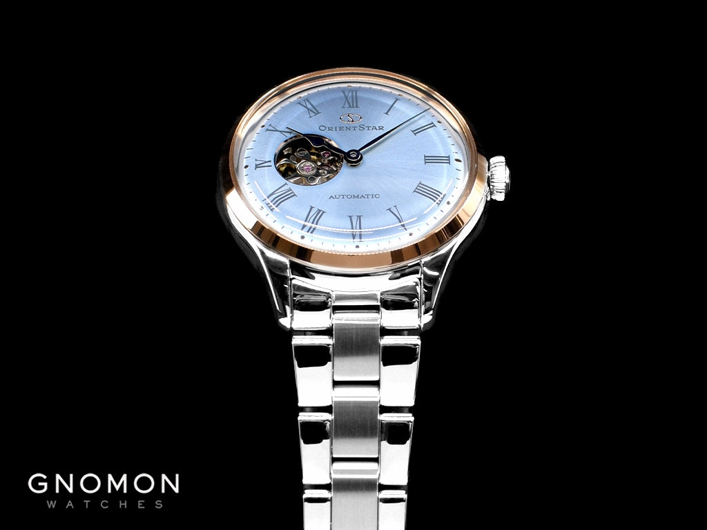 Mechanical Classic Semi Skeleton Ladies Light Blue - Ltd Ed 400pcs Ref. RE-ND0020L