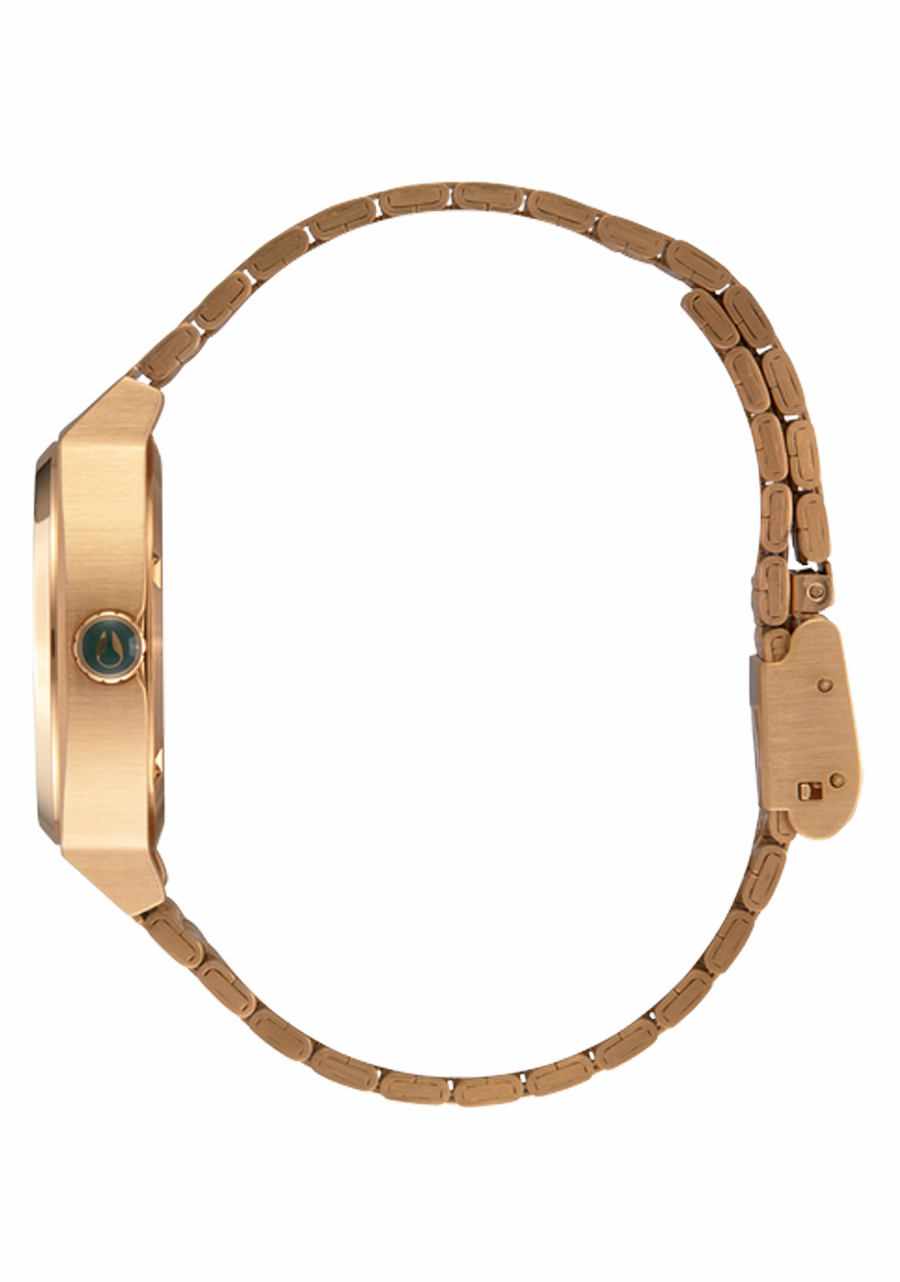 Medium Time Teller - Gold / Green Sunray