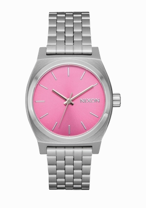 Medium Time Teller - Silver / Pink