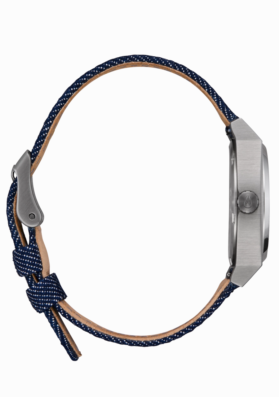 Medium Time Teller Denim - Silver / Indigo / Denim