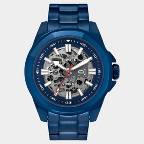 Men Automatic Blue Dial Analog Stainless Steel Watch TWEG24104