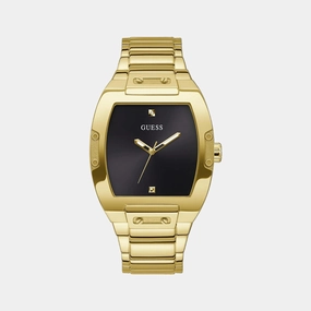 Men Black Analog Stainless Steel Watch GW0387G2